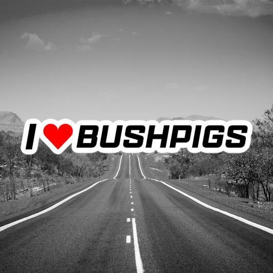 I Love Bushpigs sticker